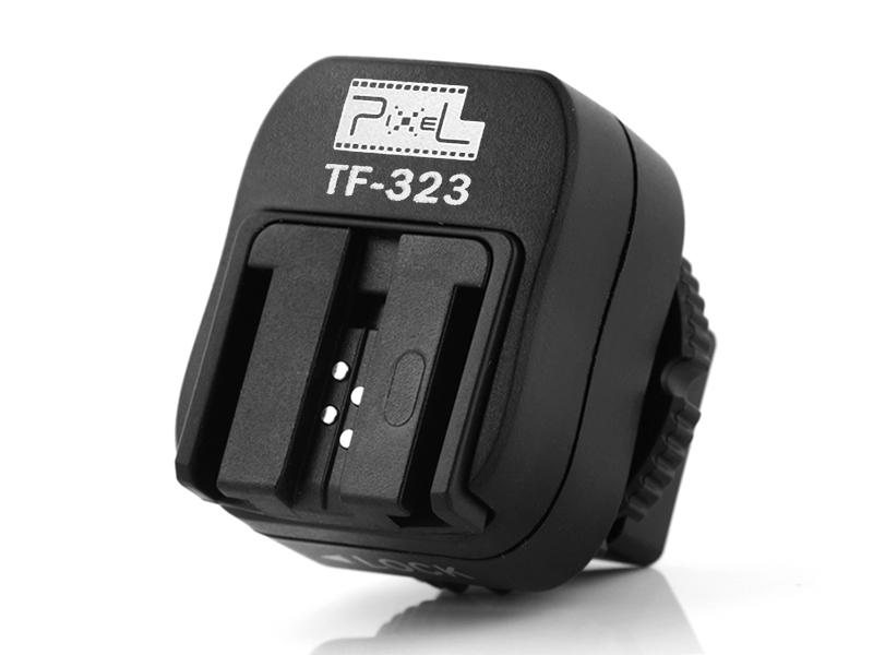 Pixel TF-323 Sony hot shoe adapter, interface transformation and multiple support.