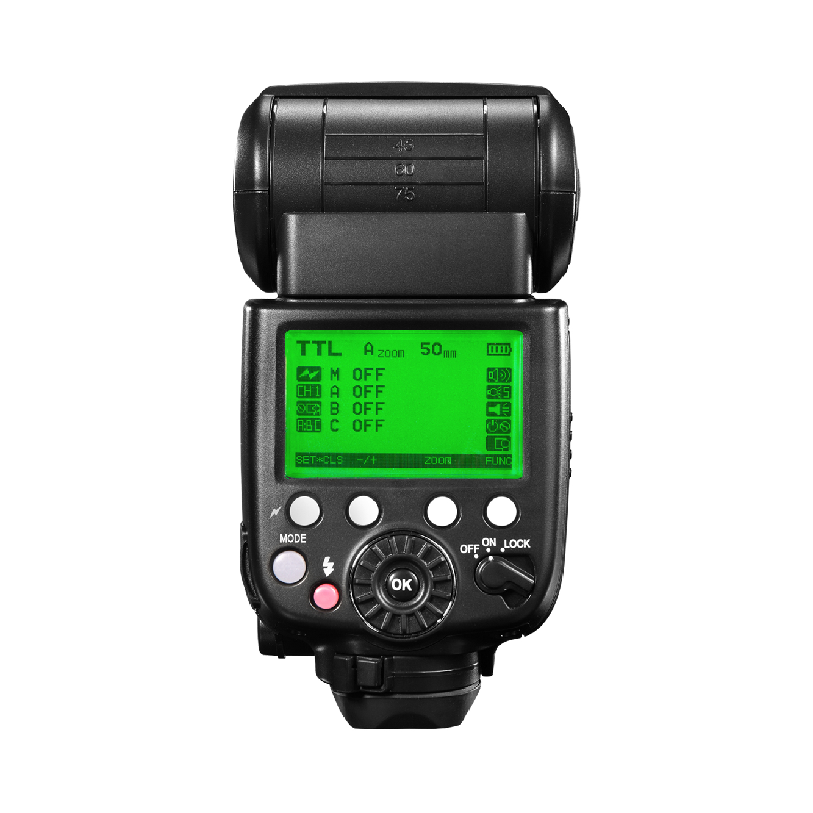 Pixel x800n standard speedlite for Nikon, high speed synchronization and powerful performance.