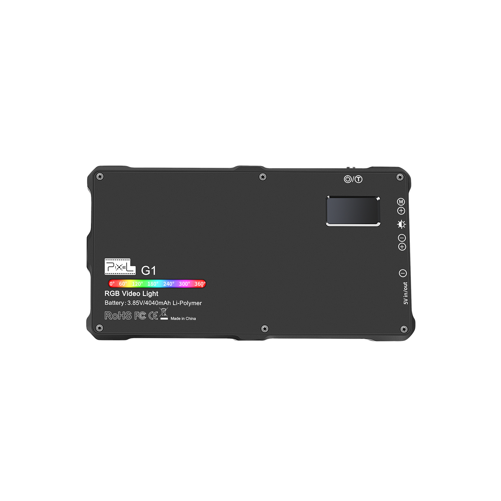 品色Pixel P45 RGB 平板摄影灯,360°全色域,超广域色温,100级饱和度,轻薄便携,智能特效,灵活调色