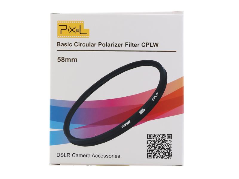 Pixel CPLW Filter 58mm, strong protection and improve quality.
