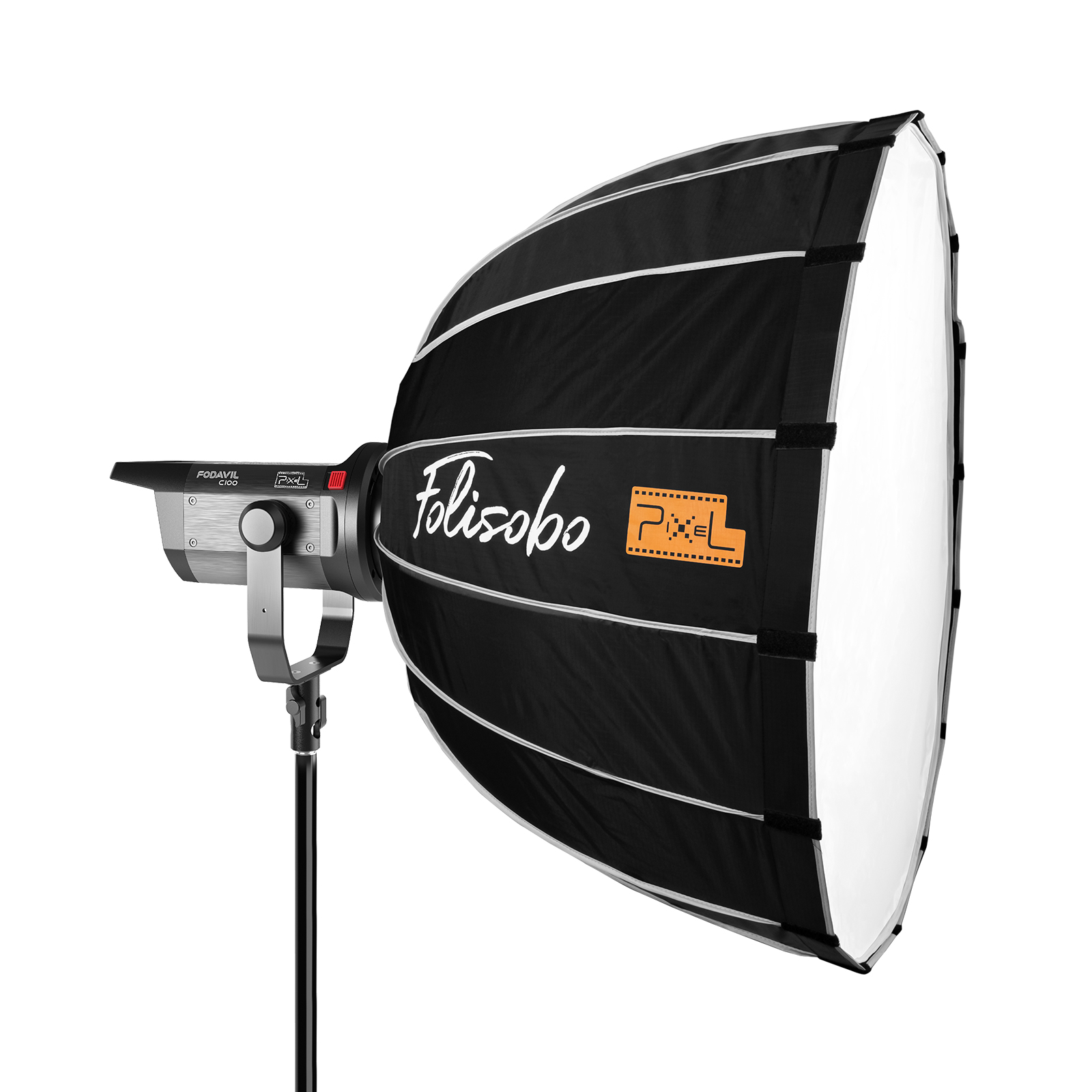 Pixel F120 LED Parabolic Softbox, soft light, delicate and even.