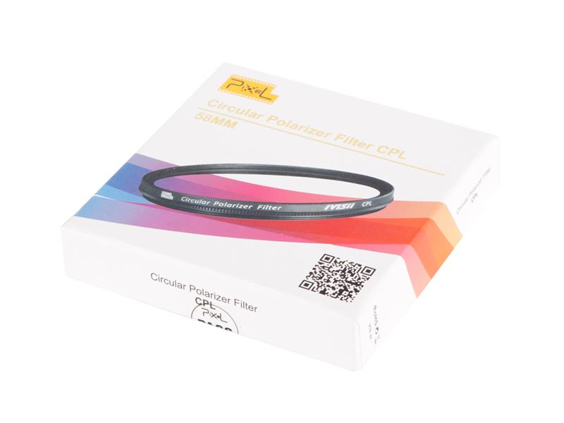 Pixel CPL Filter 58mm, strong protection and improve quality.