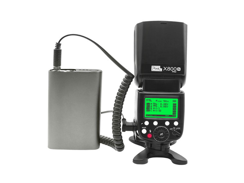 Pixel TD-386 Flash Quick-charging Power Pack, fast power supply and long lasting.