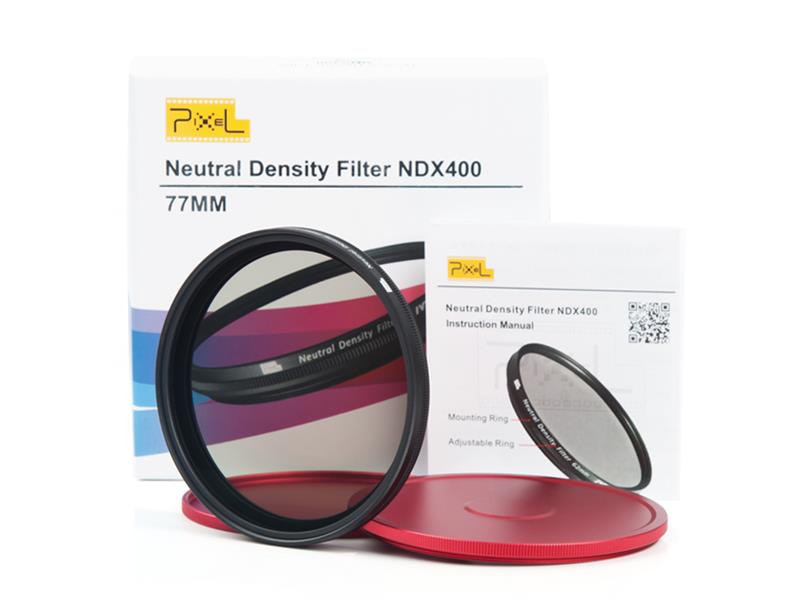 Pixel ND2-ND400 77mm filter, strong protection and improve quality.