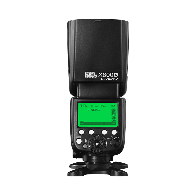 Pixel X800S Standard Speedlite for Sony, high speed synchronization and powerful performance.