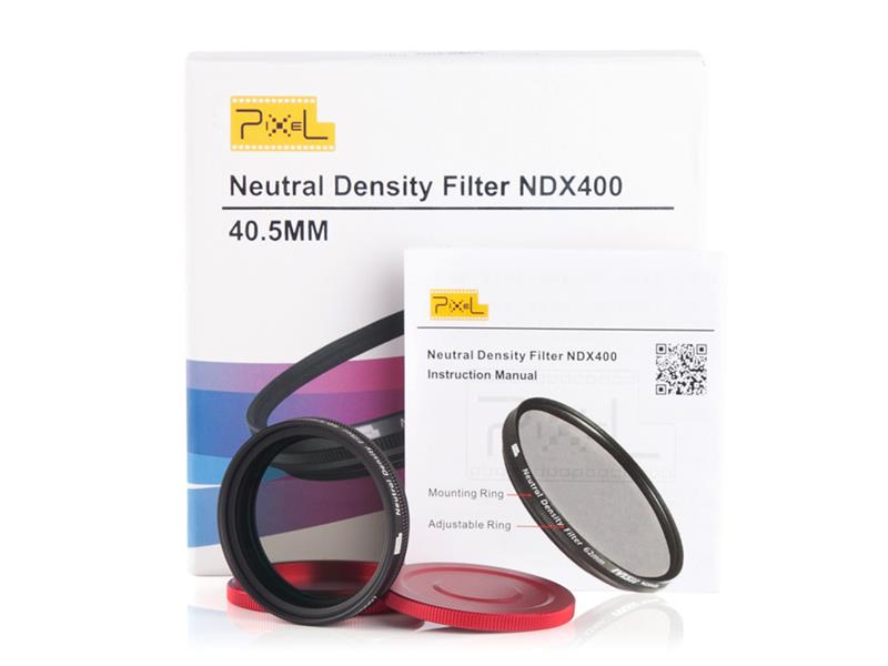 Pixel ND2-ND400 40.5mm filter, strong protection and improve quality.