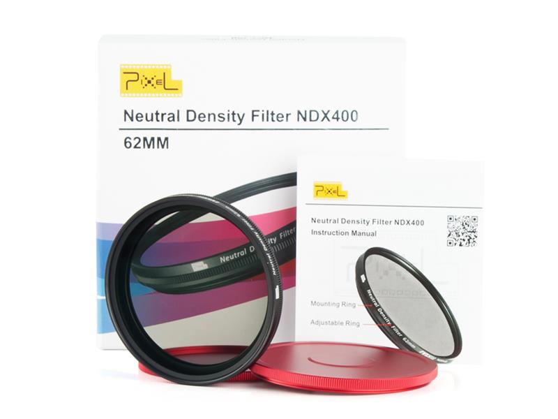 Pixel ND2-ND400 62mm filter, strong protection and improve quality.