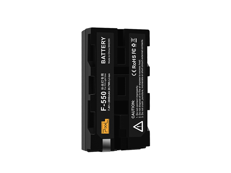 Pixel F550 Lithium Battery(For fill light use), durable endurance, stable compatibility and light travel.