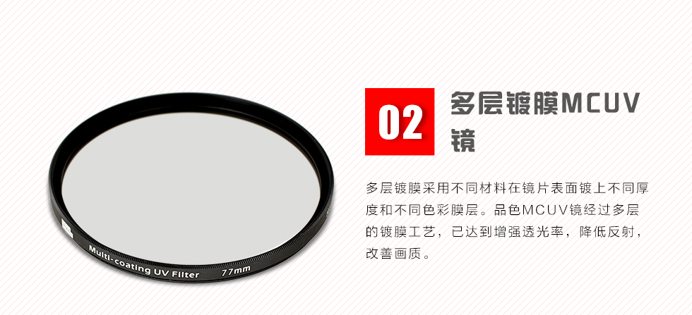 多层镀膜MCUV镜
