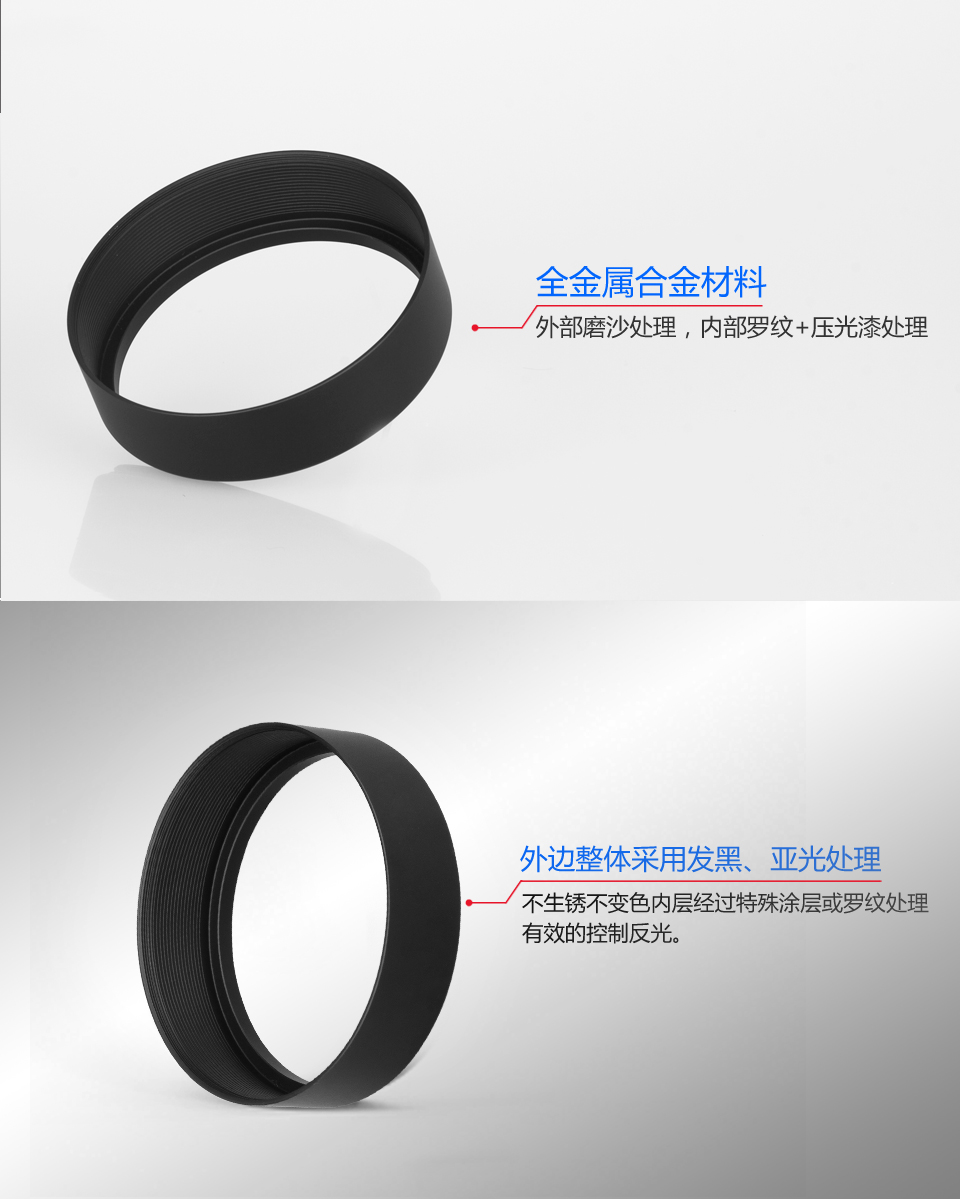 全金属合金材料，外边整体采用发黑、亚光处理