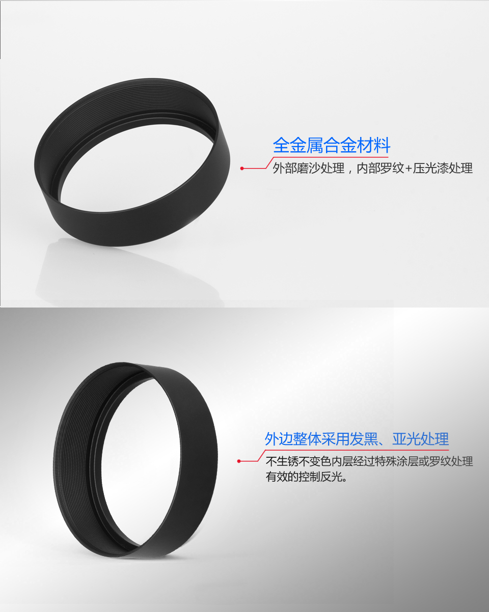 全金属合金材料，外边整体采用发黑、亚光处理