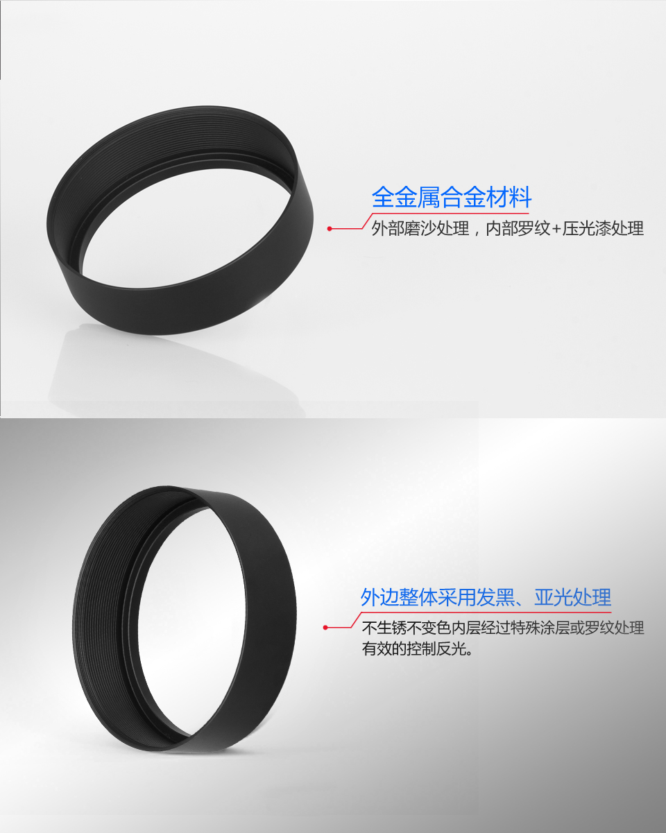 全金属合金材料，外边整体采用发黑、亚光处理