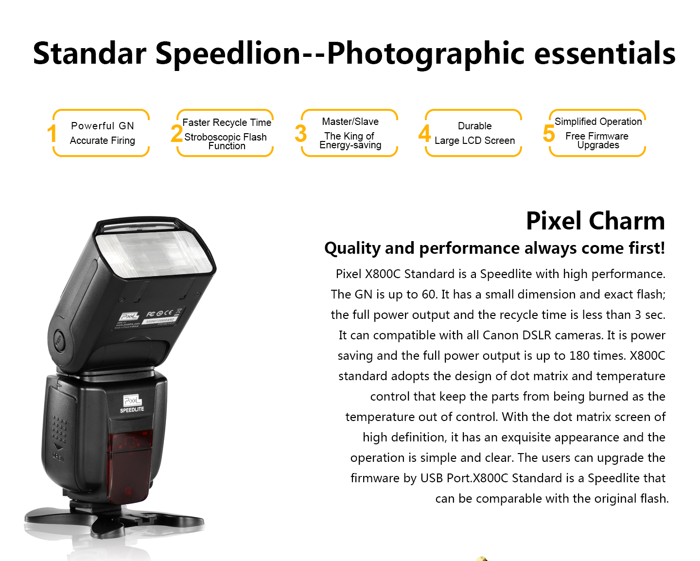 Standar Speedlion--Photographic essentials