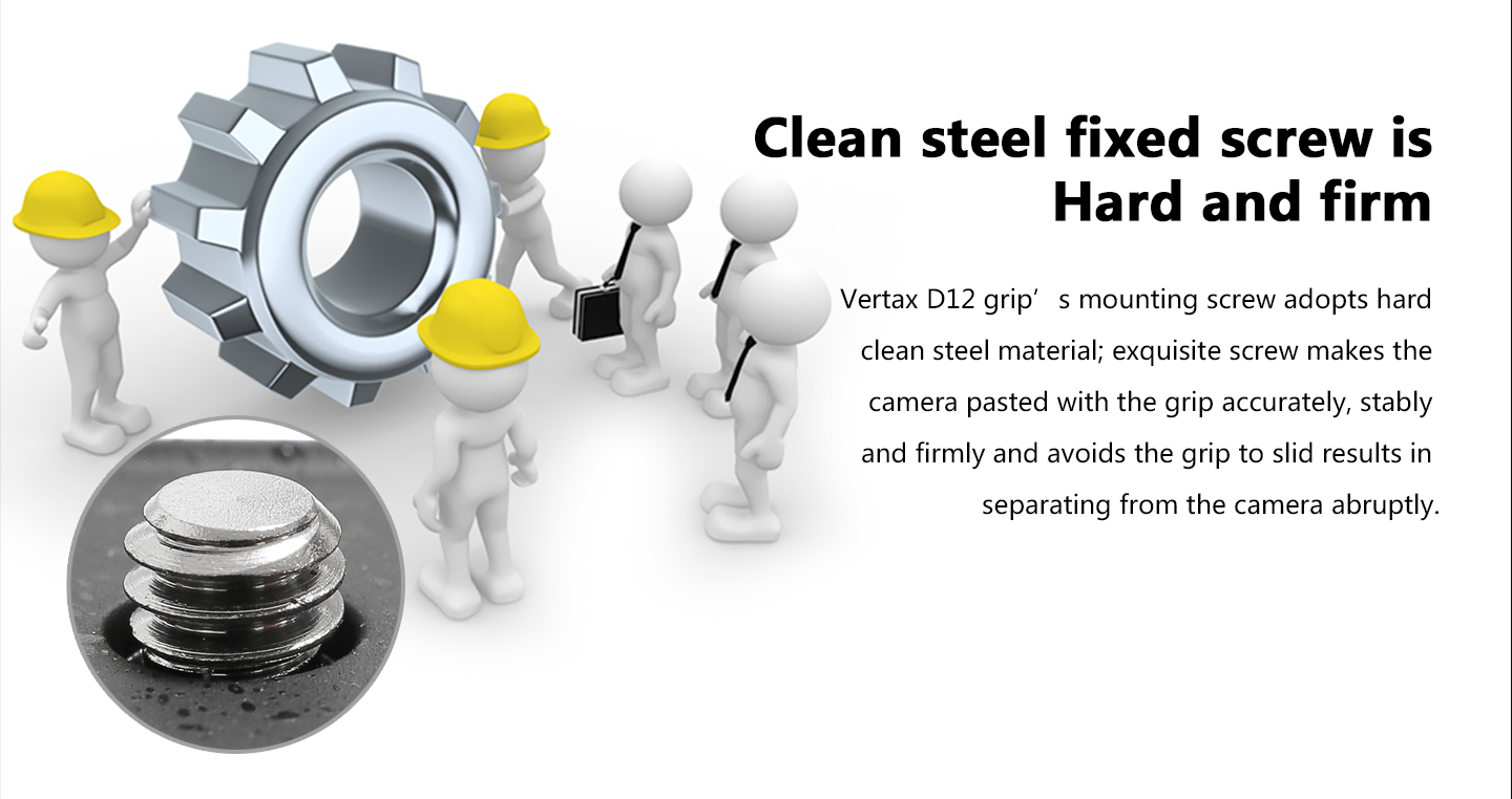 Clean steel fixed screw is hard and firm