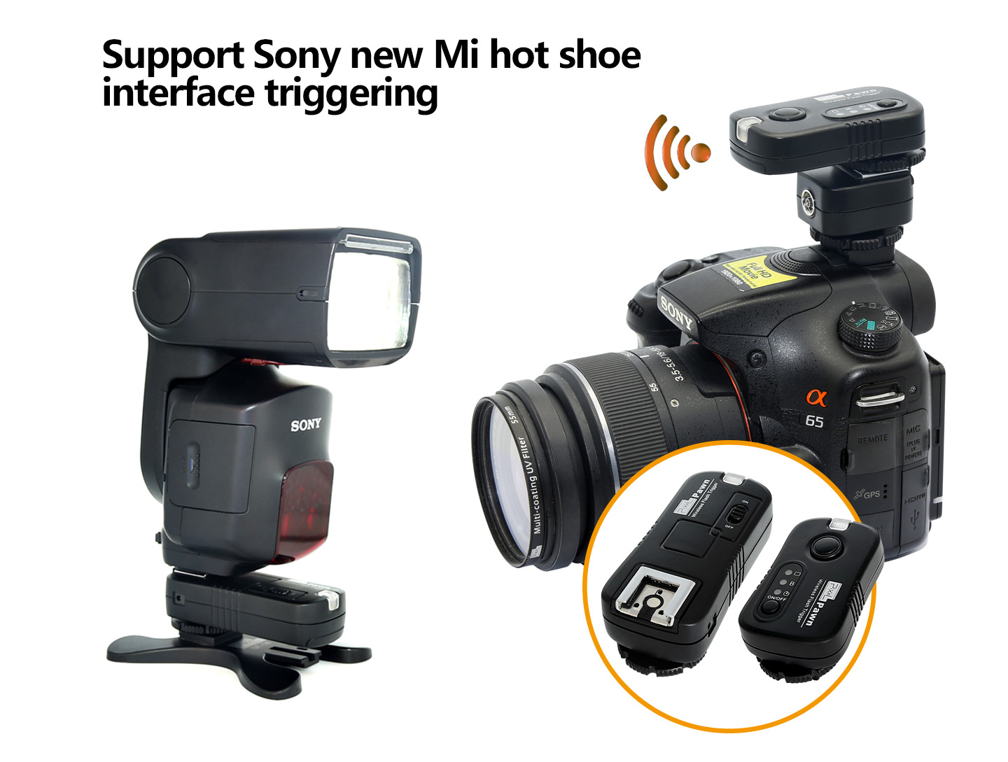 Support Sony new Mi hot shoe interface triggering