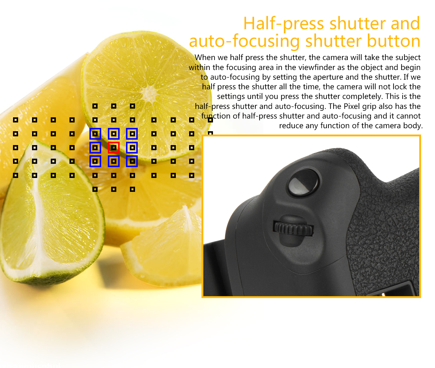 Half-press shutter and auto-focusing shutter button