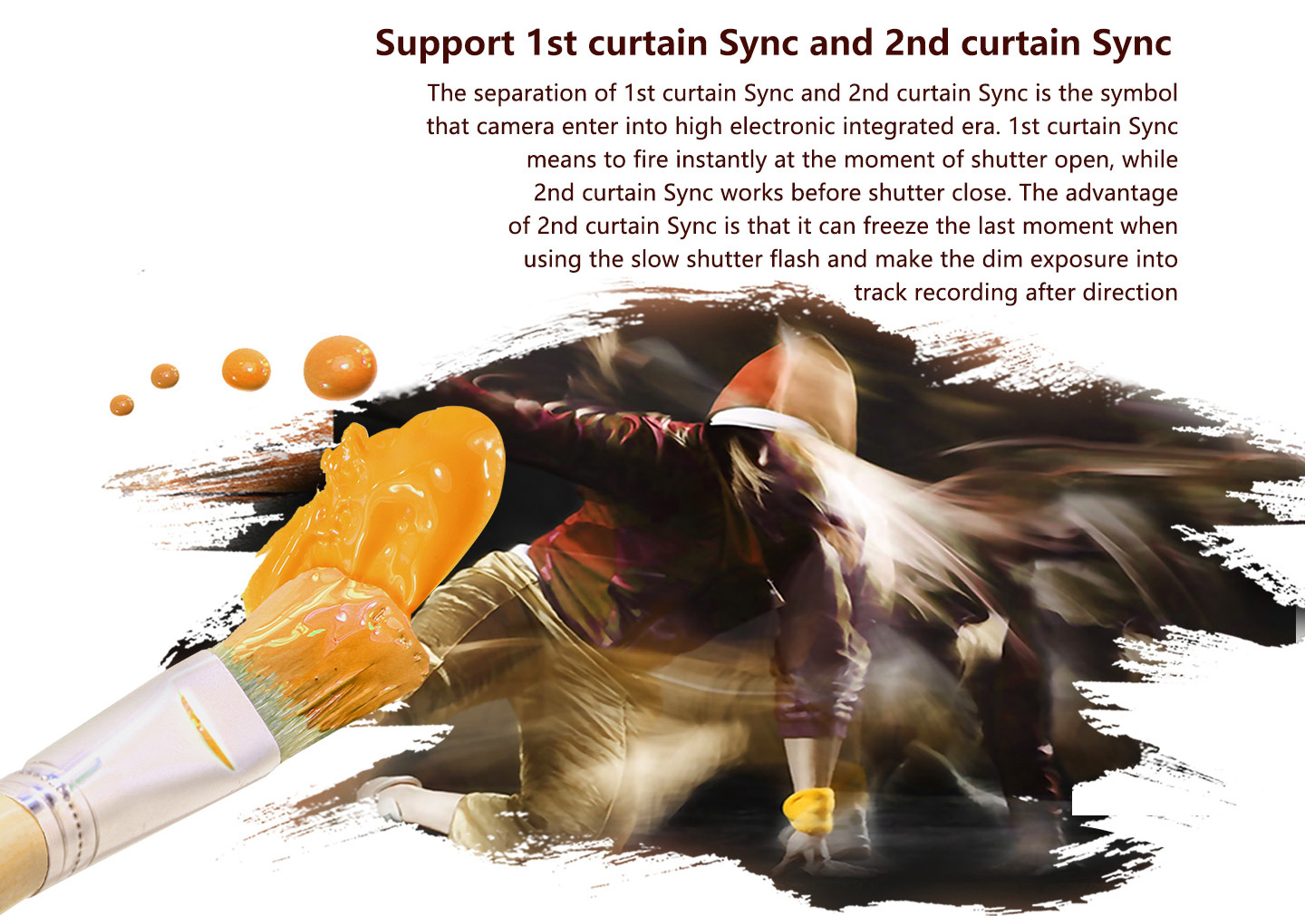 Support 1st curtain Sync and 2nd curtain Sync
