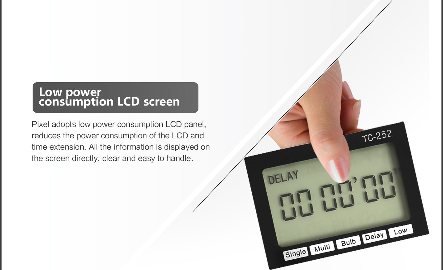 Low power, consumption LCD screen