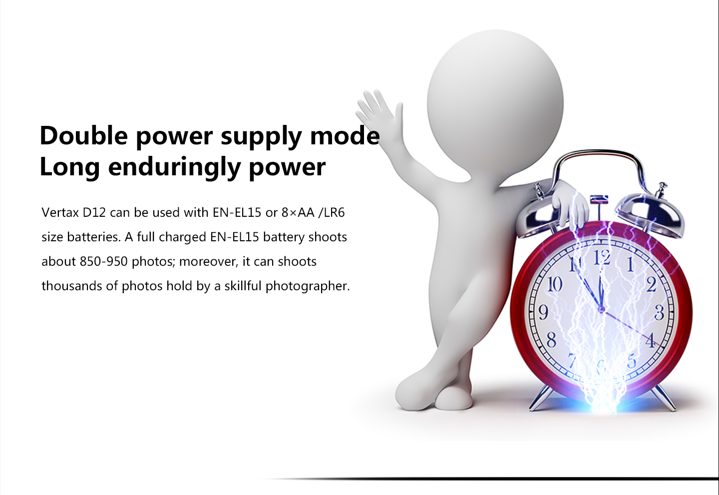 Double power supply mode Long enduringly power