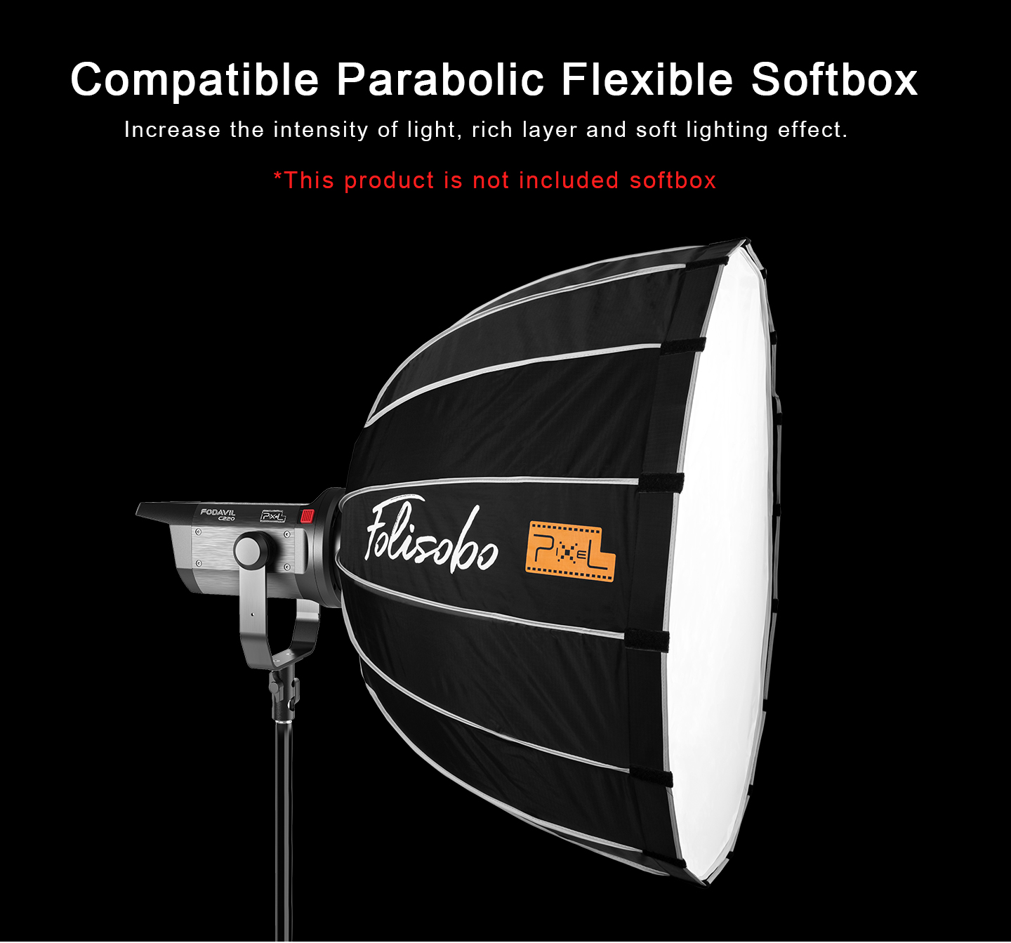 Compatible Parabolic Flexible Softbox