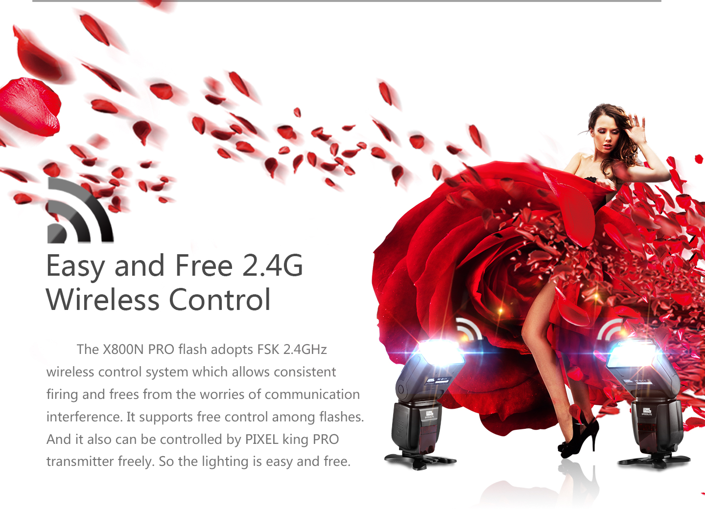 Easy and Free 2.4G Wireless Control