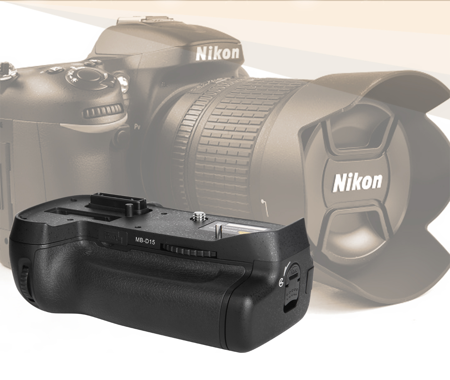 Pixel Vertax D15 Battery Grip Power Pack for Nikon D7100 D7200 Digital SLR Camera Replacement of Nikon MB-D15
