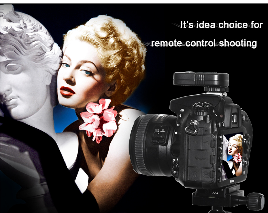 It's idea choice for remote cntrol shooting