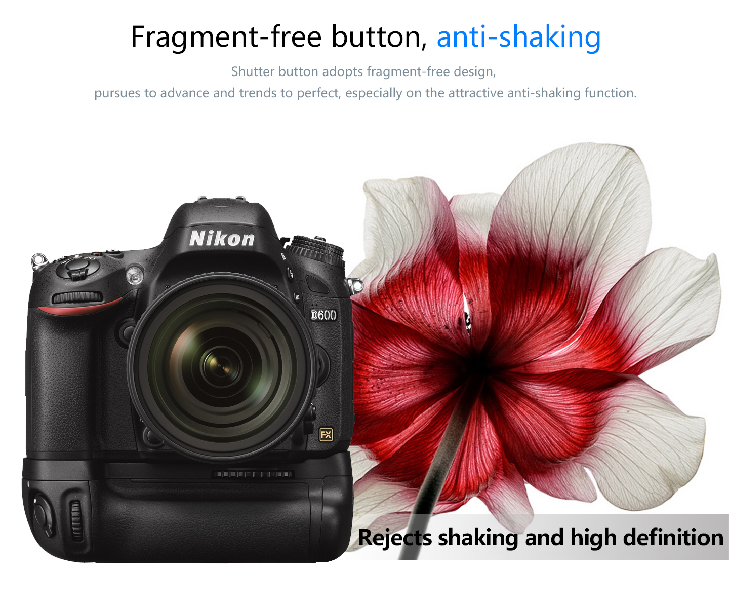 Frament-free button, anti-shaking