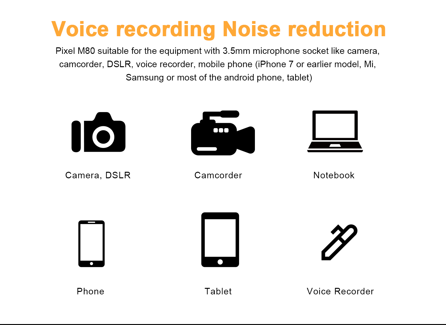 Voice recording Noise reduction