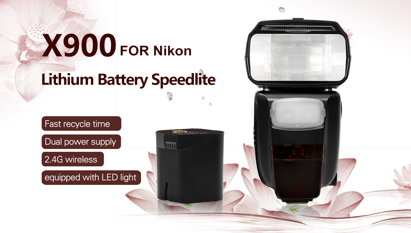 X900 FOR Nikon Lithium Battery Speedlite