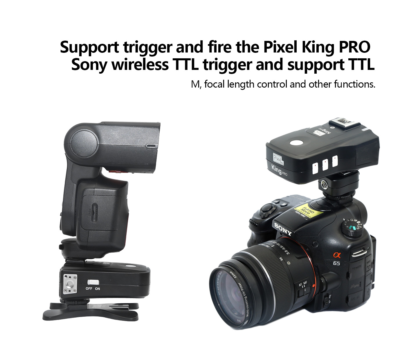 Support trigger and fire the Pixel King PRO